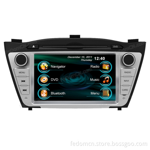 7 Inch TFT LCD Touch Screen Car DVD GPS Navigation System for Hyundai IX 35 with Bluetooth+Radio+iPod+Video